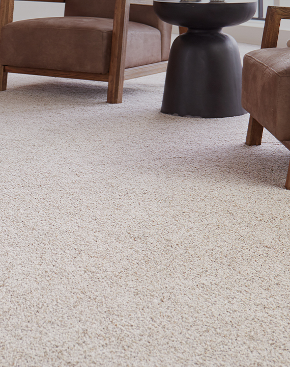 Carpet installed in living room